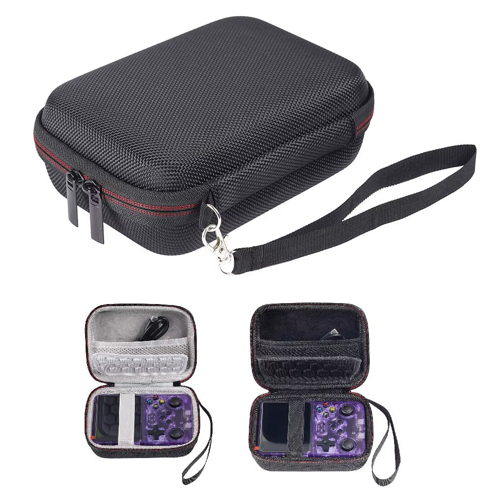 EVA Hard Storage Bag for R36S/R35S Game Console Portable Protective Case Scratch-Resistant for RG35XX RG353V/VS Accessories