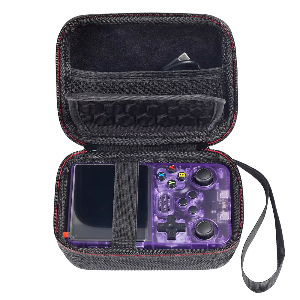 EVA Hard Storage Bag for R36S/R35S Game Console Portable Protective Case Scratch-Resistant for RG35XX RG353V/VS Accessories